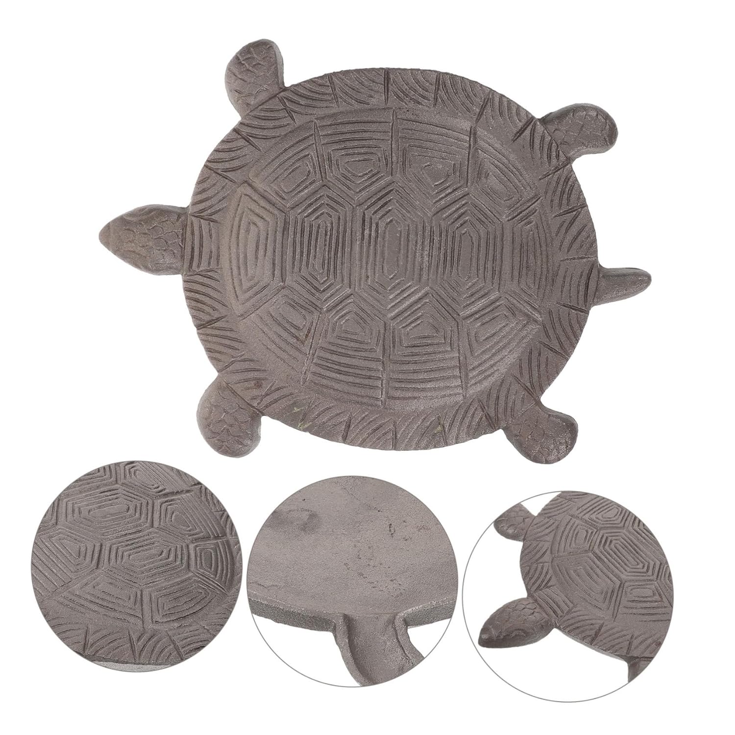 Garden Decorative Tortoise Stepping Stone Durable Iron Paver for Outdoor Walkway and Lawn Charming Garden Ornament