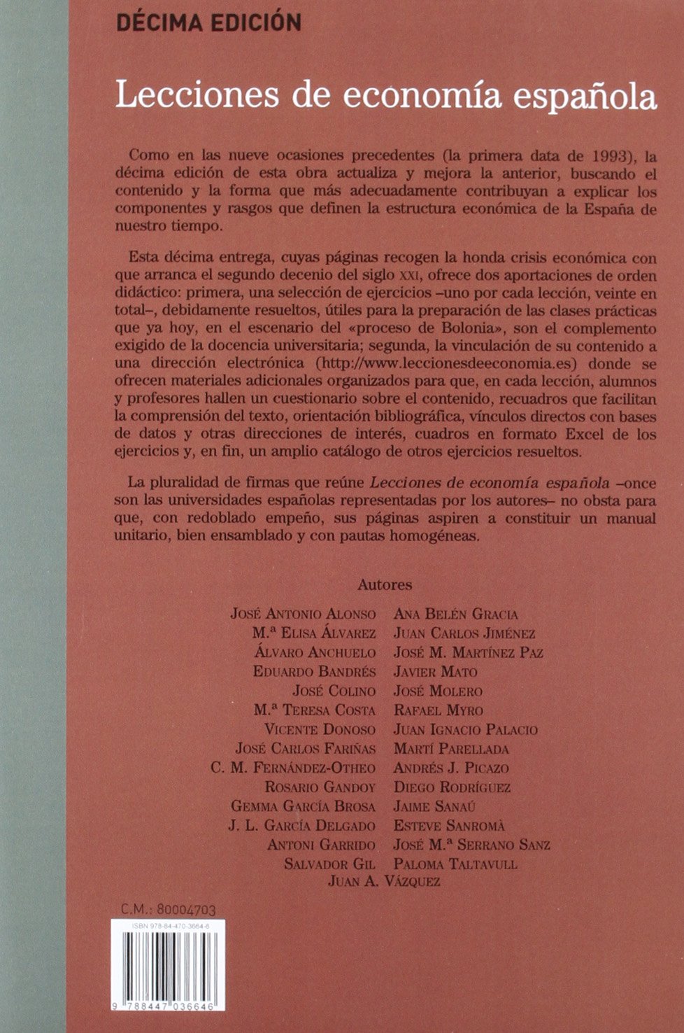 Lecciones de economía española