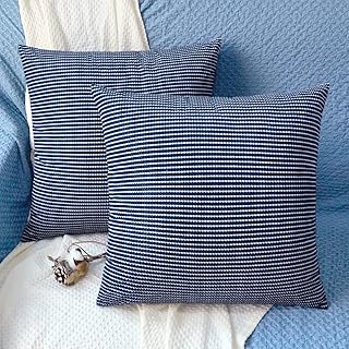 blue cushion covers amazon