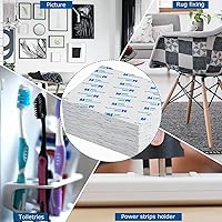 Vista 6 de 100 piezas de cinta adhesiva de espuma de doble cara, almohadillas adhesivas de doble cara autoadhesivas cuadradas para manualidades, cinta adhesiva