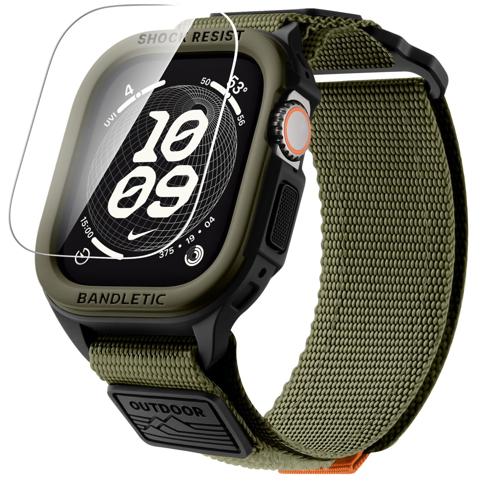 Bandletic Rugged Band Compatible with Apple Watch Ultra 49mm Case