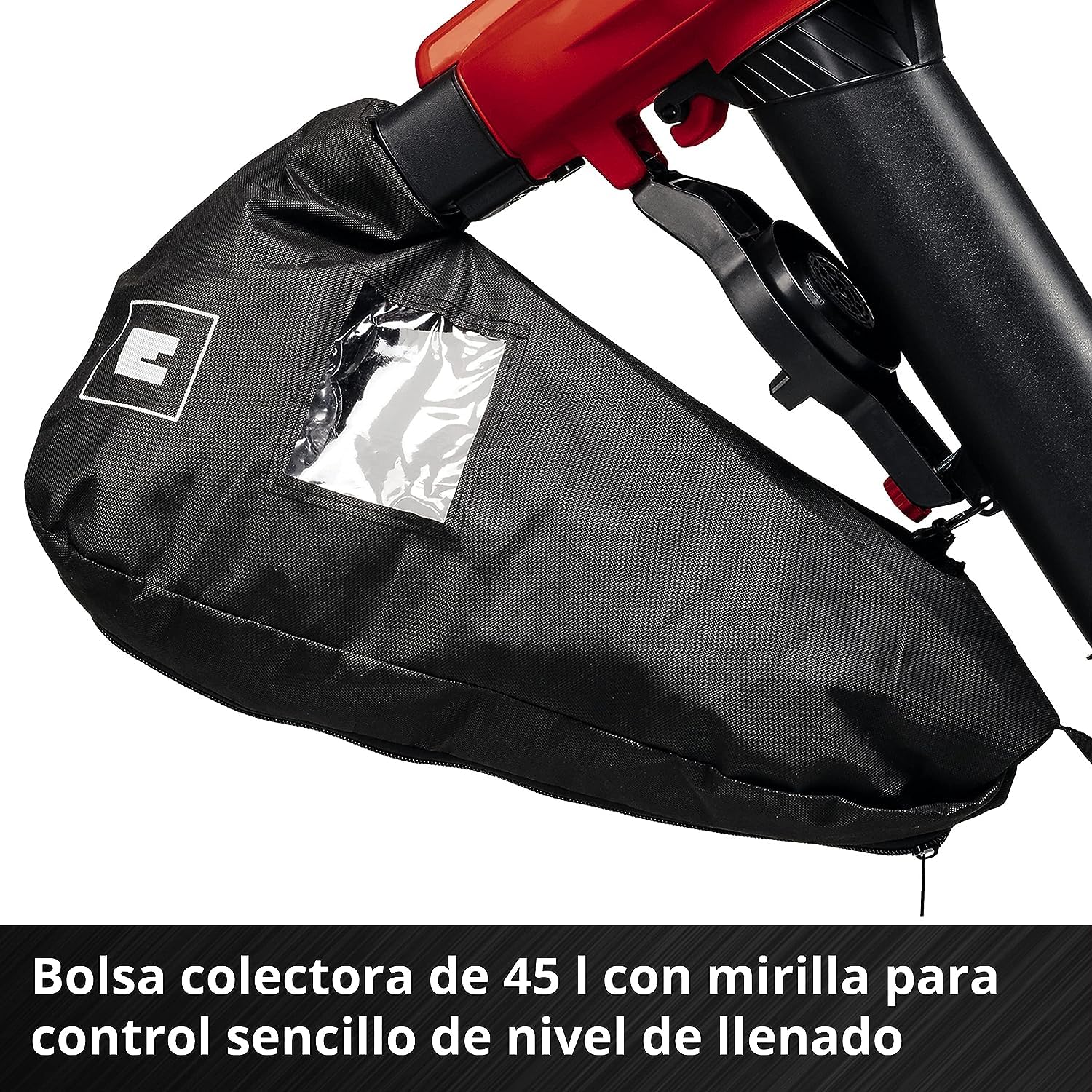 Einhell Soplador de Hojas con Batería GE-CL 36/230 Li E-Solo Power X-Change (Iones de Litio, 18 V, 225 m³/h, Bolsa de 45 L, Incl. Tubo de aspiración + Tubo de soplado, sin Batería ni Cargador)
