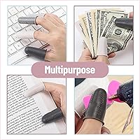 Vista 7 de Mr. Pen - Protectores de dedos para pistola de pegamento caliente, 24 piezas, tonos negros y blancos, protectores de dedos de silicona, puntas