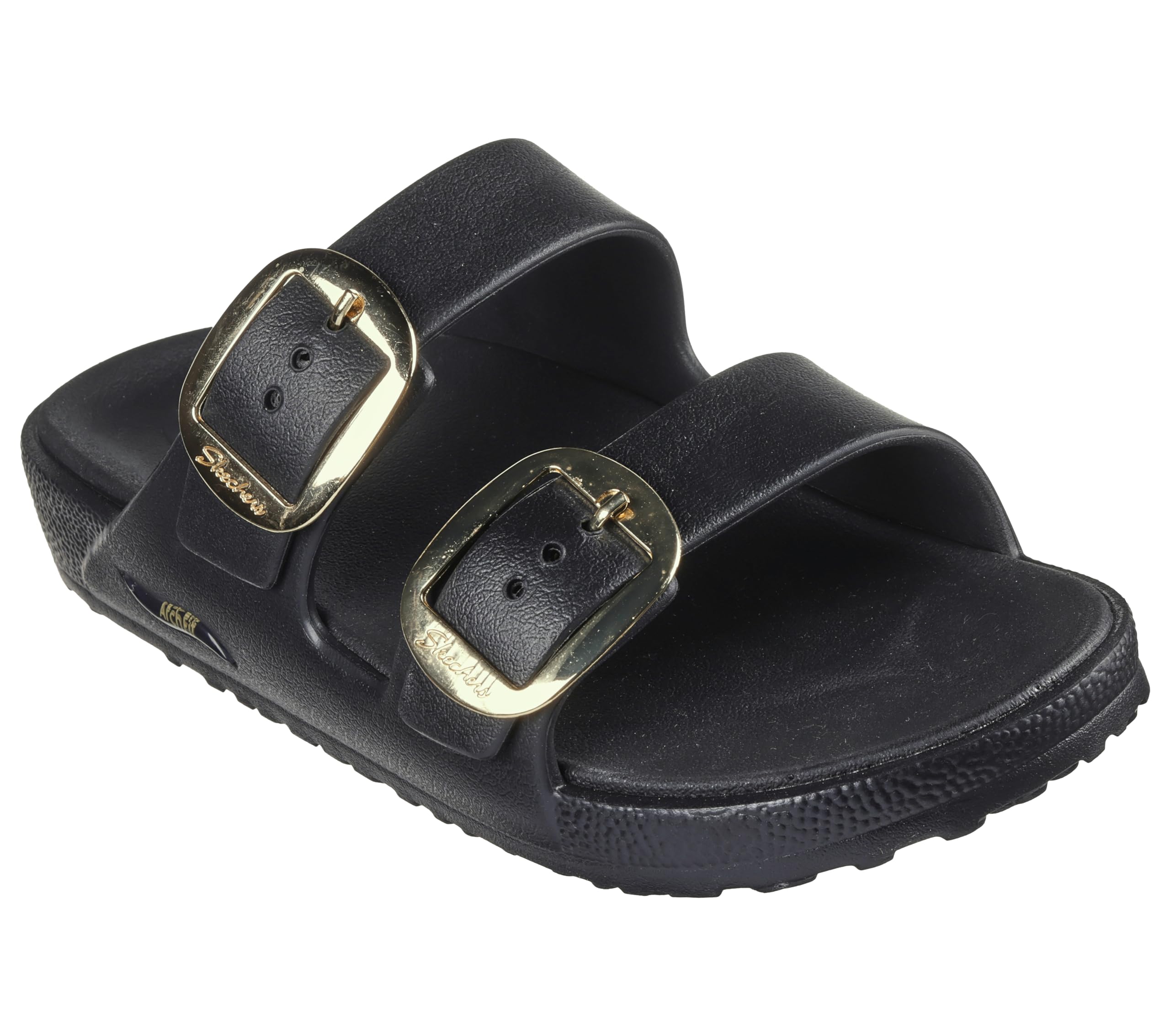 Skechers Foamies Arch Fit Cali Breeze - Sandalias deslizantes con estrella dorada para mujer