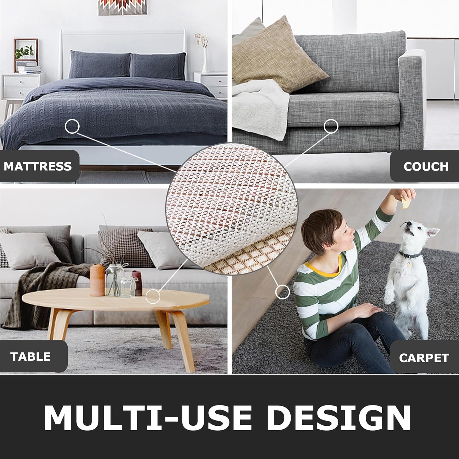 8x10 120cm 8mm 8×10cm 滑り止めラグパッドグリッパー 8 x 10フィート 堅木張りの床用 マットレススライドストッパー  厚いカーペットパッドグリッパー タ カーペットマート イオンスタイルオンライン カーペット・ラグ ゴーリキエイト 滑り止めラグパッドグリッパー 8 x 10フィート 堅木張りの床用 マットレススライドストッパー 厚いカーペットパッドグリッパー タ