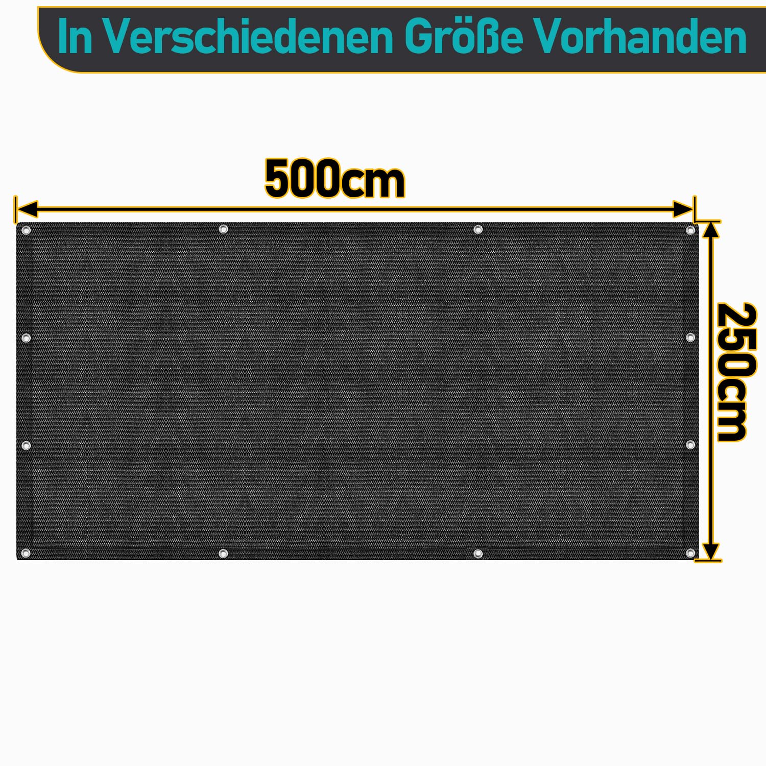 Daromigo Tapis d'auvent, tapis de tente avec sac de transport, avec 12 trous et 13 piquets, tapis de camping antidérapant et respirant lavable pour auvent (Noir, 250x500cm)
