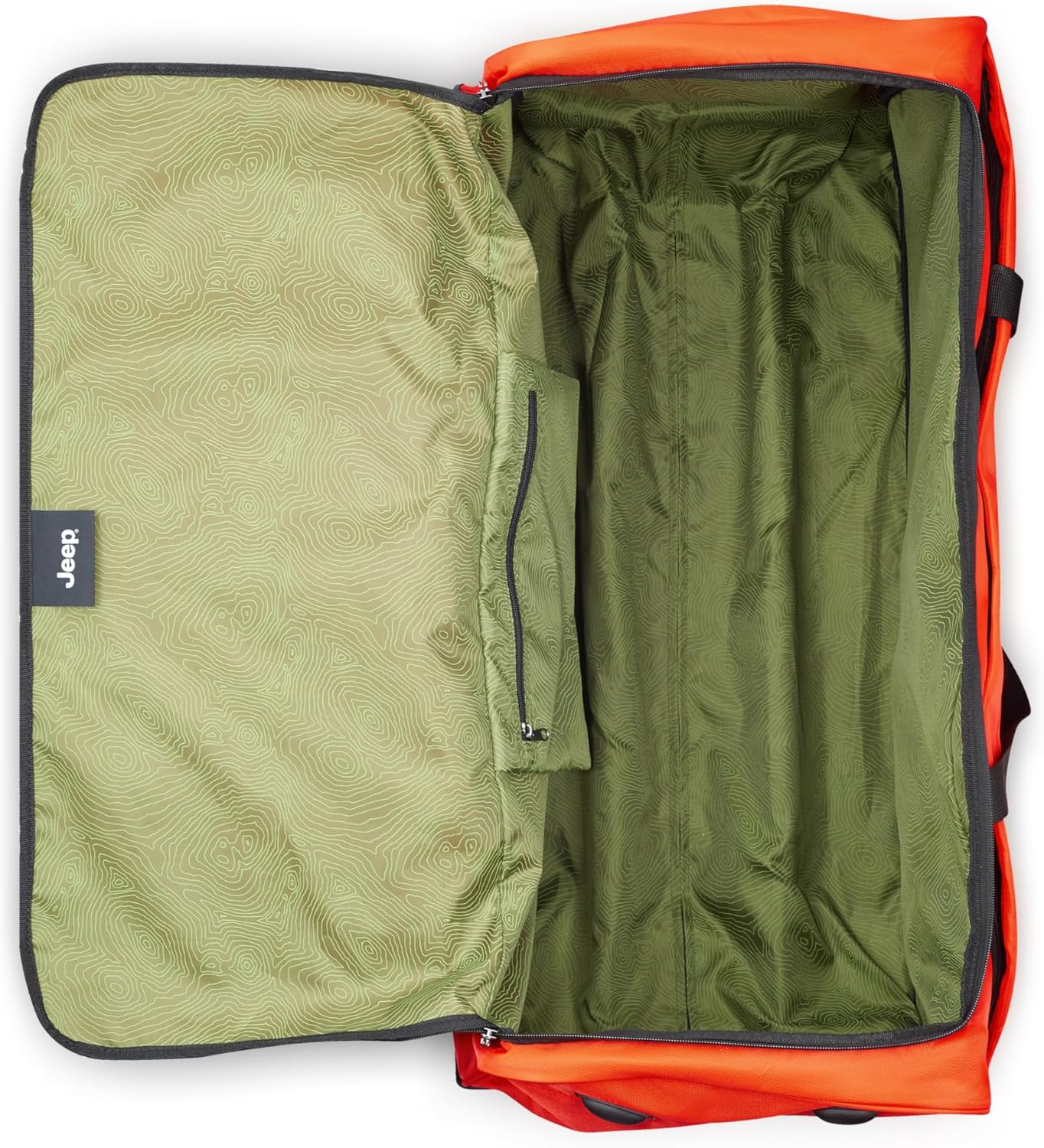 Jeep JS009D Two Wheel Rolling Travel Duffle Bag - Image 3