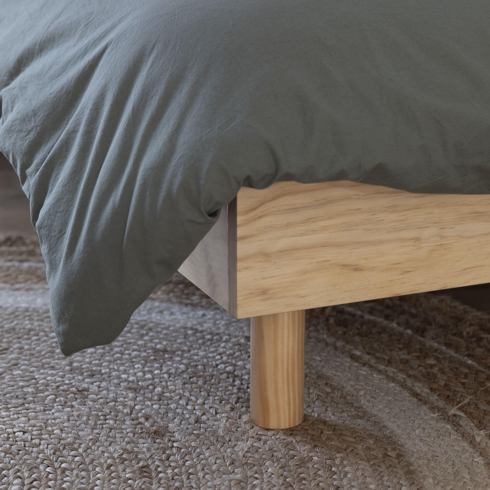 Terre de Nuit Sommier kit 80x190 en Bois Massif Naturel