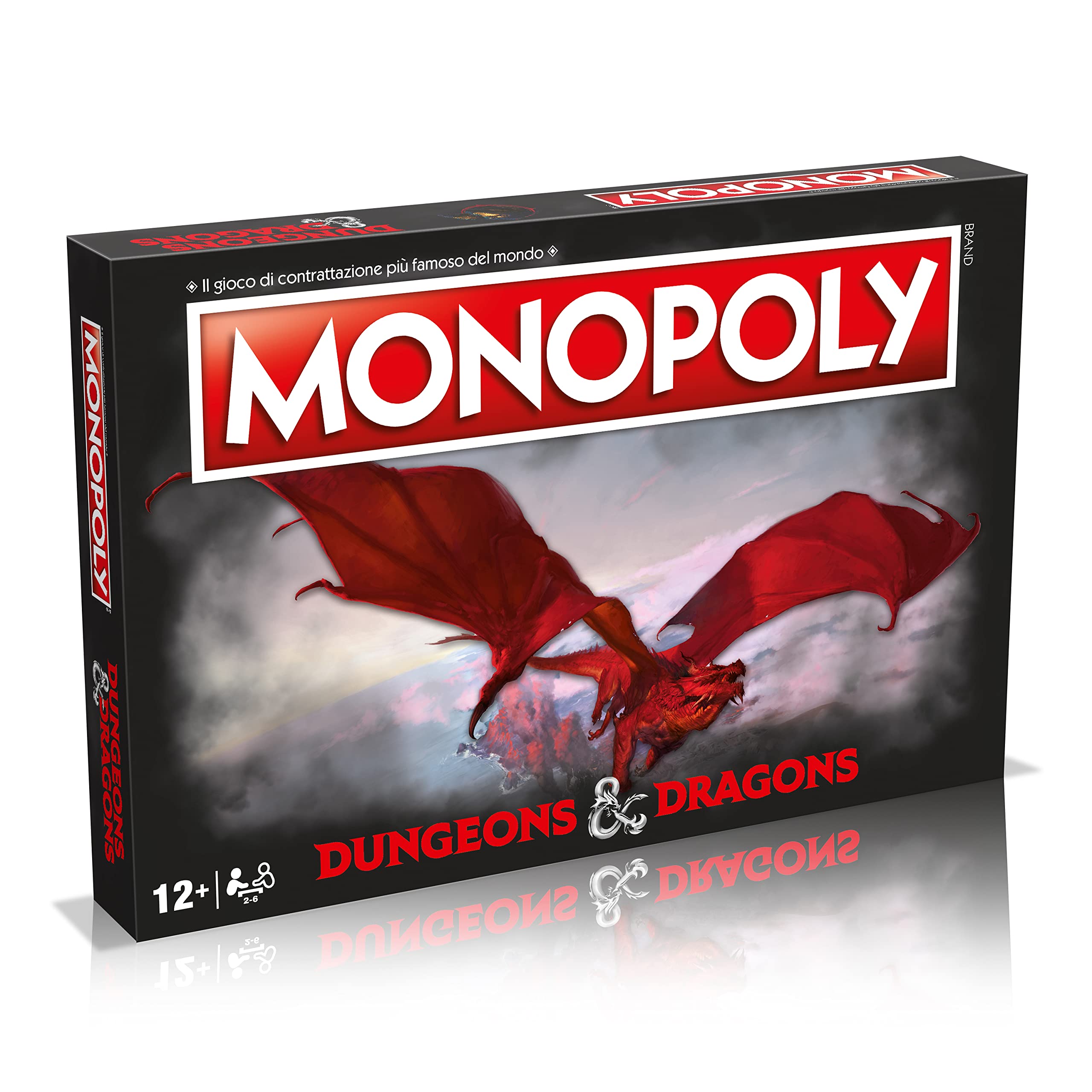 Winning Moves Monopoly Dungeons & Dragons - Juego de Mesa para Adultos y Niños de 2 a 6 Personas, Edades 12+