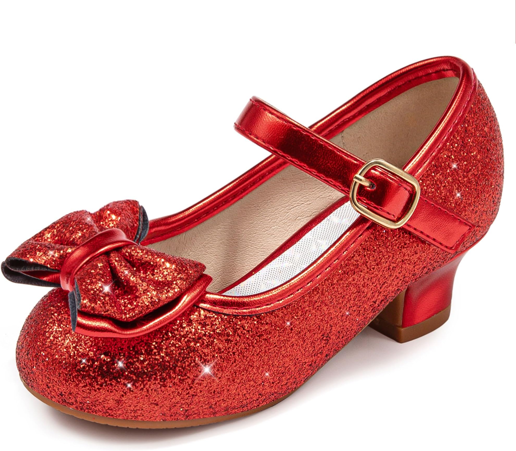 Walofou Flower Girls Wedding Party Heel Princess Shoes Flats for Kid Toddler