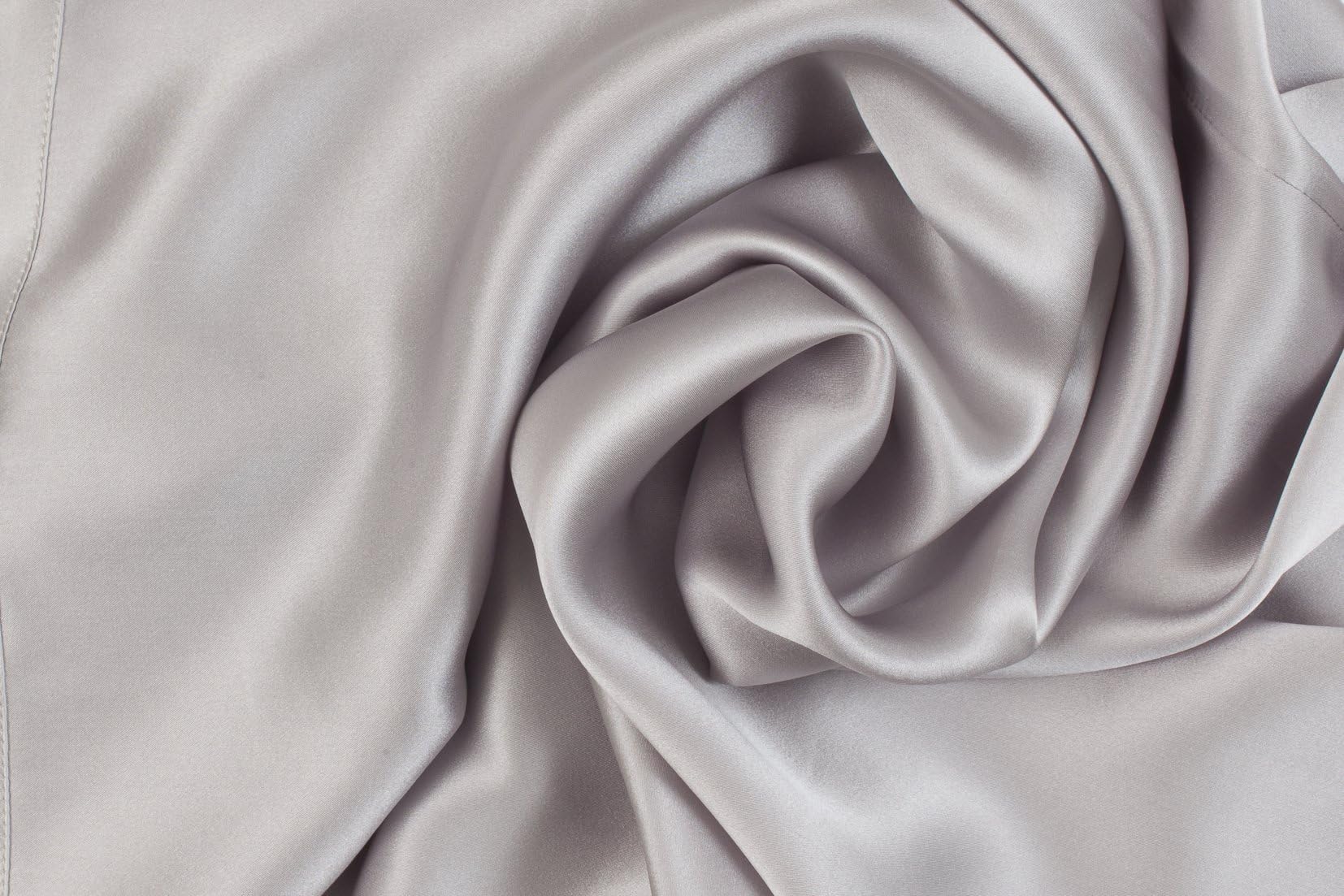 Pair Luxury Pure Charmeuse Mulberry SILK Pillowcase​s Housewife (Silver Grey)