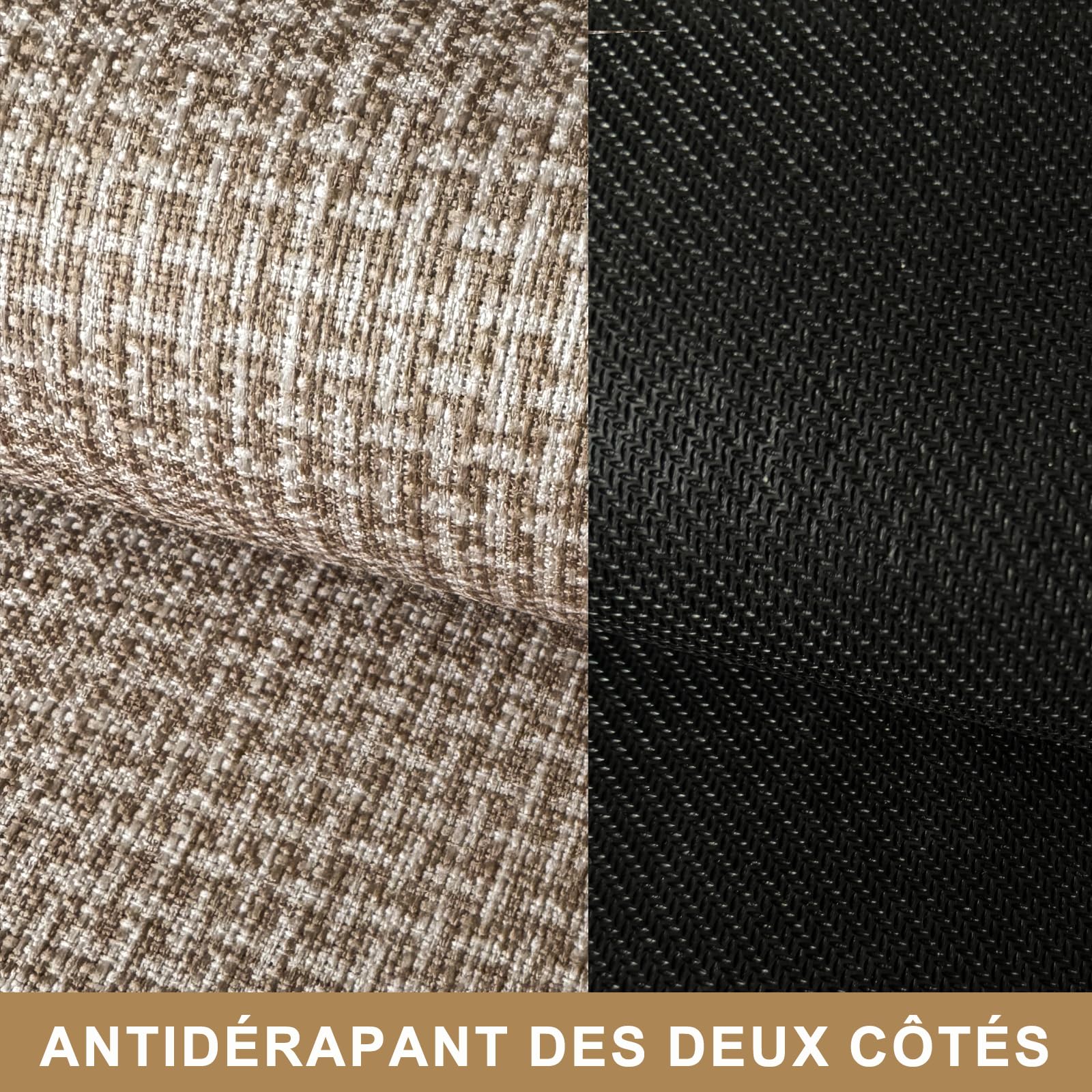 Paillasson Intérieur 80 x 120 cm, Tapis d'entrée Antidérapant et Absorbant, Paillassons Ultra-Fins et Lavables, Tapis pour Intérieur, Extérieur, Chambre, Cuisine, Entrée, Couloir (Beige)