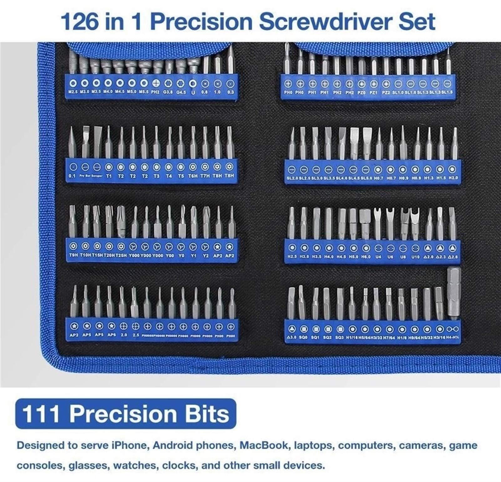 Juego De Destornilladores Kit De Herramientas Destornillador De Precisión Brocas Magnéticas 126 En 1 Herramientas Manuales De Reparación Para Teléfono Portátil