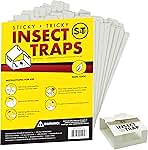 S&T INC. Insect Traps, 30 Count, Glue Traps for Brown Recluse, Hobo Spiders, Black Widows, Use in Home, Basement or Garage, or Utility Rooms for Pest Control