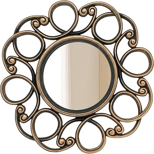 Miniatura 3 de Espejos dorados retro para pared, paquete de 3. espejos redondos. Espejos decorativos. Espejos de pared para decoración del hogar. Marcos de