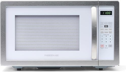 Miniatura 11 de Farberware Horno microondas de encimera de 0.9 pies cúbicos – 900 vatios de potencia, ajustes de cocción automática, descongelación, fácil limpieza