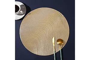 FAVE Golden Round Placemats: Elevate Your Dining Ensemble