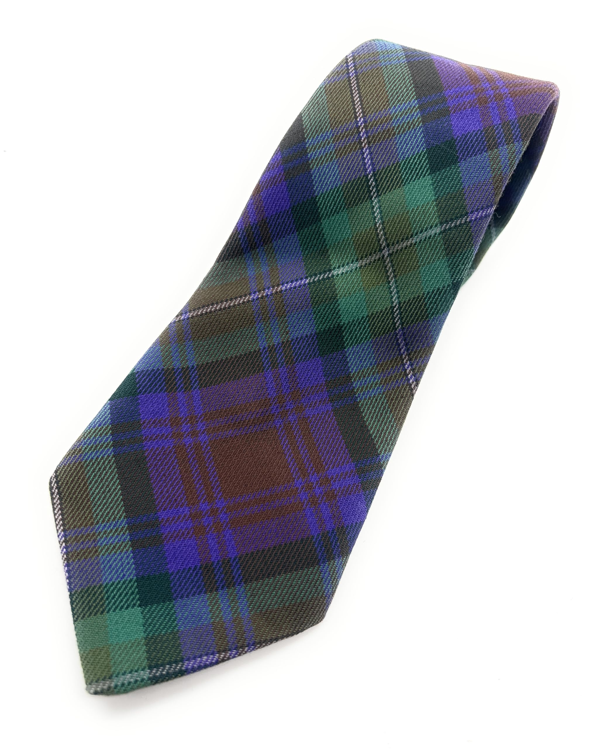 SCOTTISH ESSENCE Isle of Skye Tartan Necktie, Traditional Plaid Pattern, Multicolour, Polyviscose, Made in Scotland