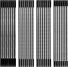 32 Pezzi lame per seghetto oscillante 10/15/18/24 Lame da Traforo Standard a Taglio Fine con Pernetto Trasversale per Segare Legno Plastica Schiuma Metalli Teneri - 127mm