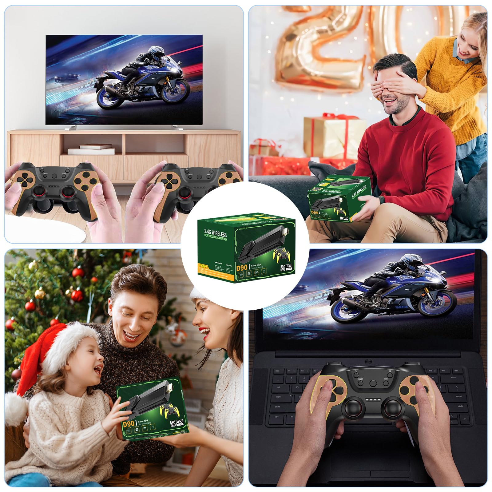 50 000 bezprzewodowych gier retro, retro konsola do gier, wyjście urządzenia wyświetlającego telewizor HD HDMI, powrót do klasycznej gry wideo Plug and Play, konkurencyjne podwójne kontrolery premium