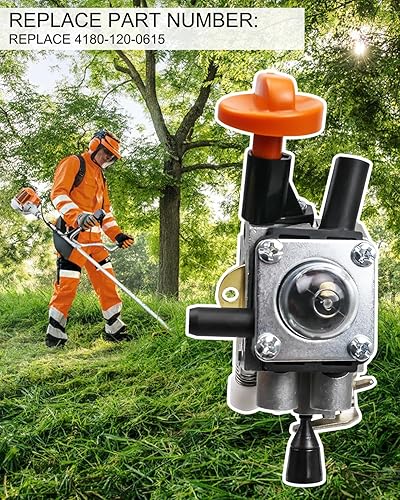 Miniatura 5 de Carburador 4180-120-0615 apto para Stihl FS89 FS89R FS91 FS91R FS111 HT102 HT103 KM91R KM111R Kombi Engine FC91 FC96 FC111 Desbrozadora, Carb con