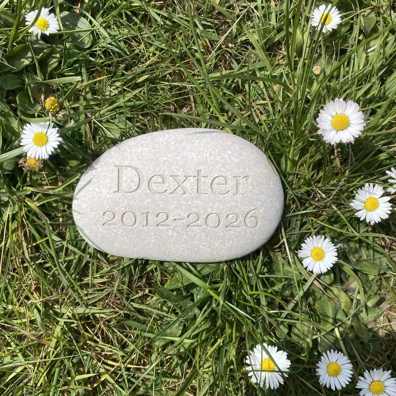 Piedra natural grabada personalizada, grande, aniversario de matrimonio y cumpleaños, fecha, marcador de tumba, conmemorativo, regalo de agradecimiento