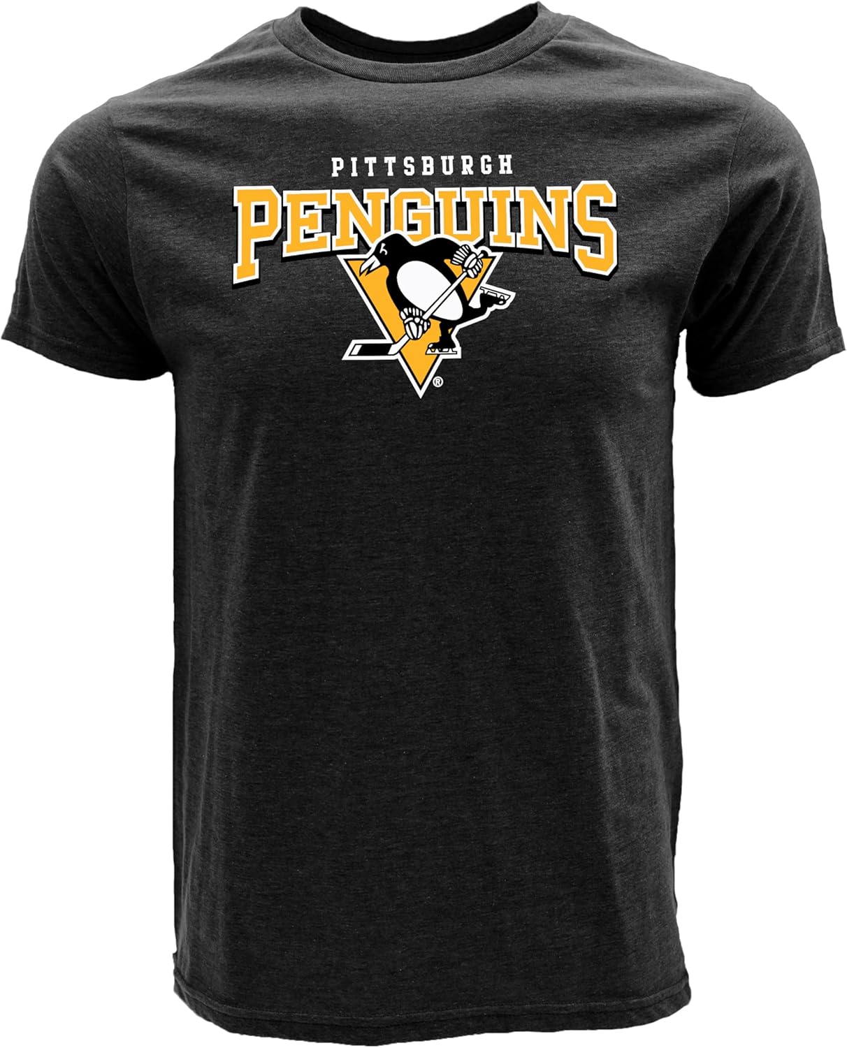 Blue 84 NHL Unisex-Adult NHL Officially Licensed T-Shirt Heathered Black - Image 3