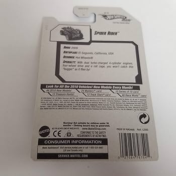 Spider Rider Green Color 2010 Hot Wheels New Models 1/64