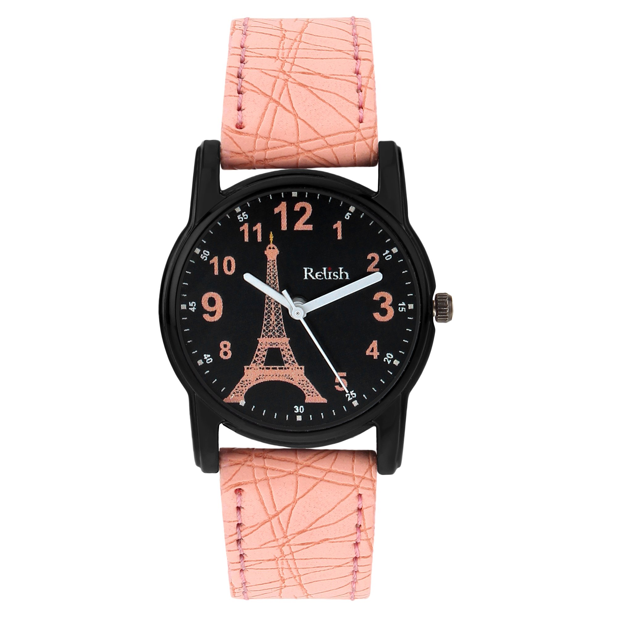 RelishAnalog Eiffel Tower Black Dial Watch for Girls & Women