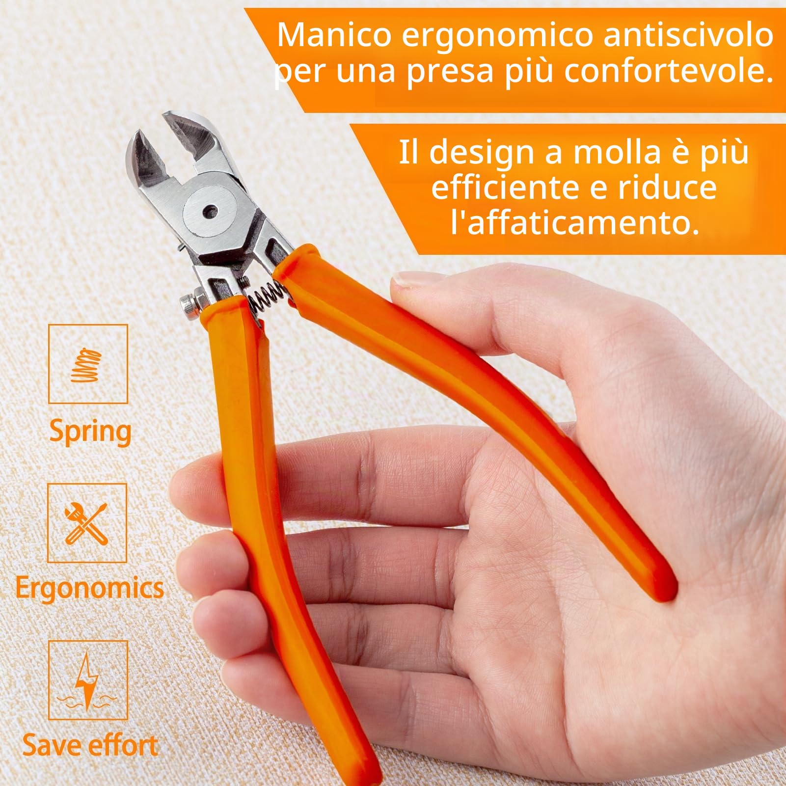 SPEEDWOX Pinze da taglio diagonale 90 taglierine ad angolo per componenti elettronici tronchesi per la creazione di gioielli taglierine laterali per la lavorazione di modelli di filo di colata