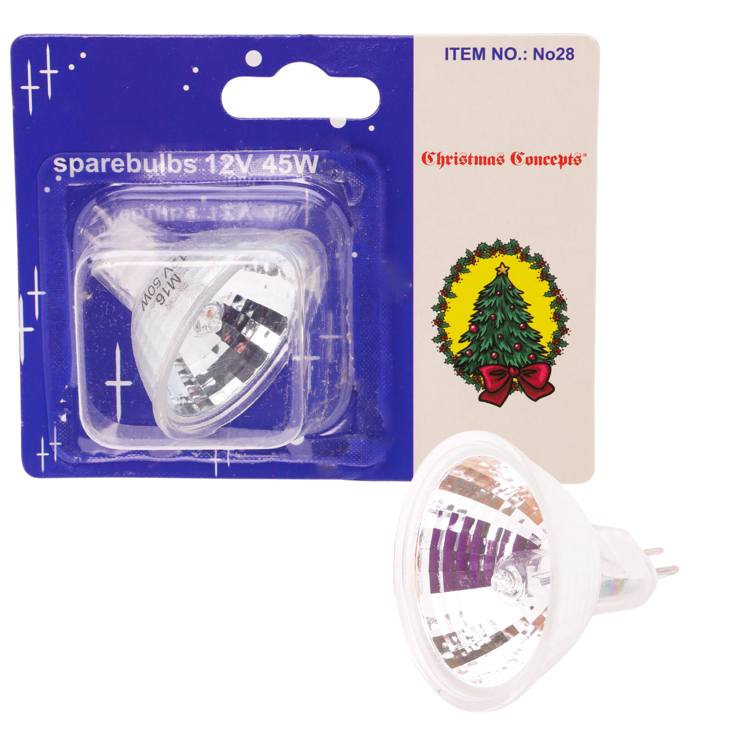 Christmas Concepts® 50mm/2 Inch Fibre Optic 2 Pin Bulb - 12v 45w - Replacement Bulbs