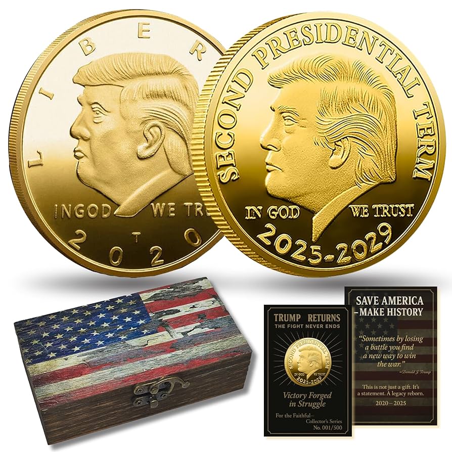 Amazon.com: Donald Trump Gold Coin Gift Set, 2020 & 2025