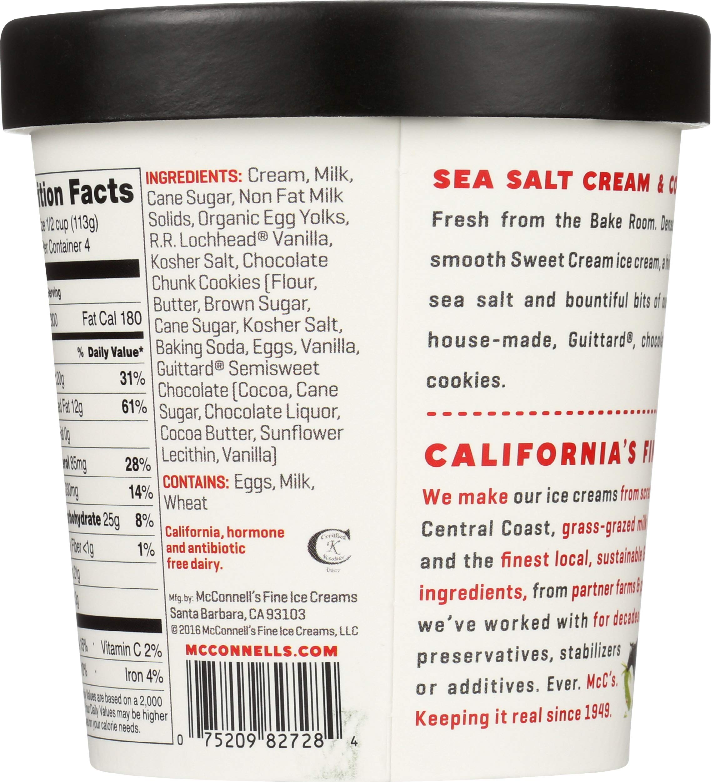 Mcconnells Fine Ice Cream Sea Salt Cream Cookies — view 3