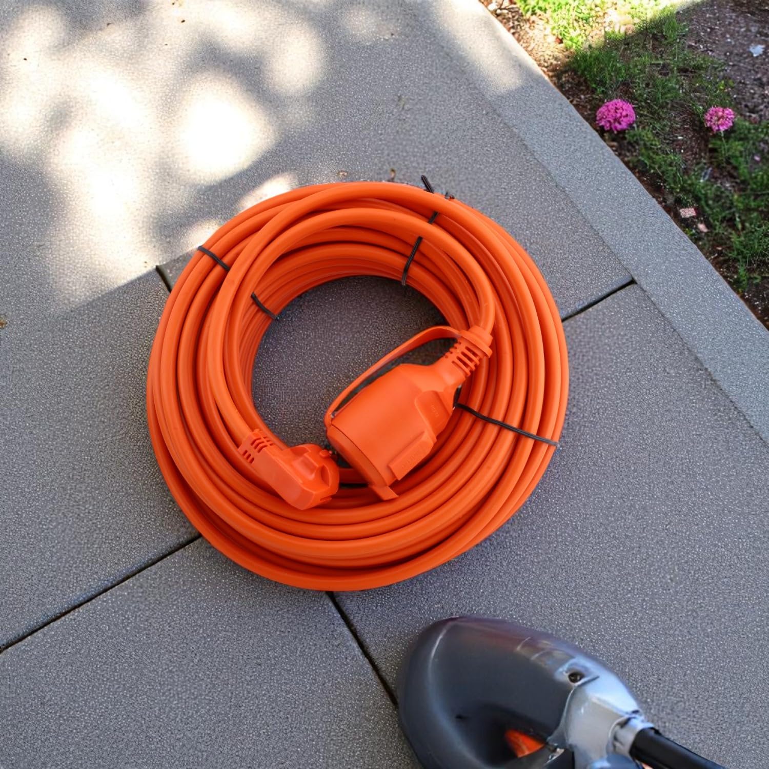 Uzatma Kablosu 30 METRE 3x2.5 mm Ev Tipi Topraklı CCA Kablolu Tekli Grup Fiş Priz Kapaklı Monofaze