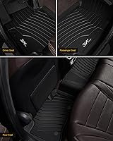 Vista 46 de 3W Alfombrillas de suelo aptas para Benz E-Class 2017-2023 TPE para todo tipo de clima, ajuste personalizado para E300, E320, E400, E350, E63, E550