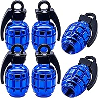 Vista 25 de 6 piezas tapas de válvula de neumático, cubiertas universales de válvula de neumático de aleación de aluminio para automóviles, camiones, SUV, Negro