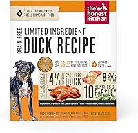 Vista 1 de The Honest Kitchen Alimento Deshidratado de Grado Humano con Ingredientes Limitados de Pato para Perros, Caja de 4 lb