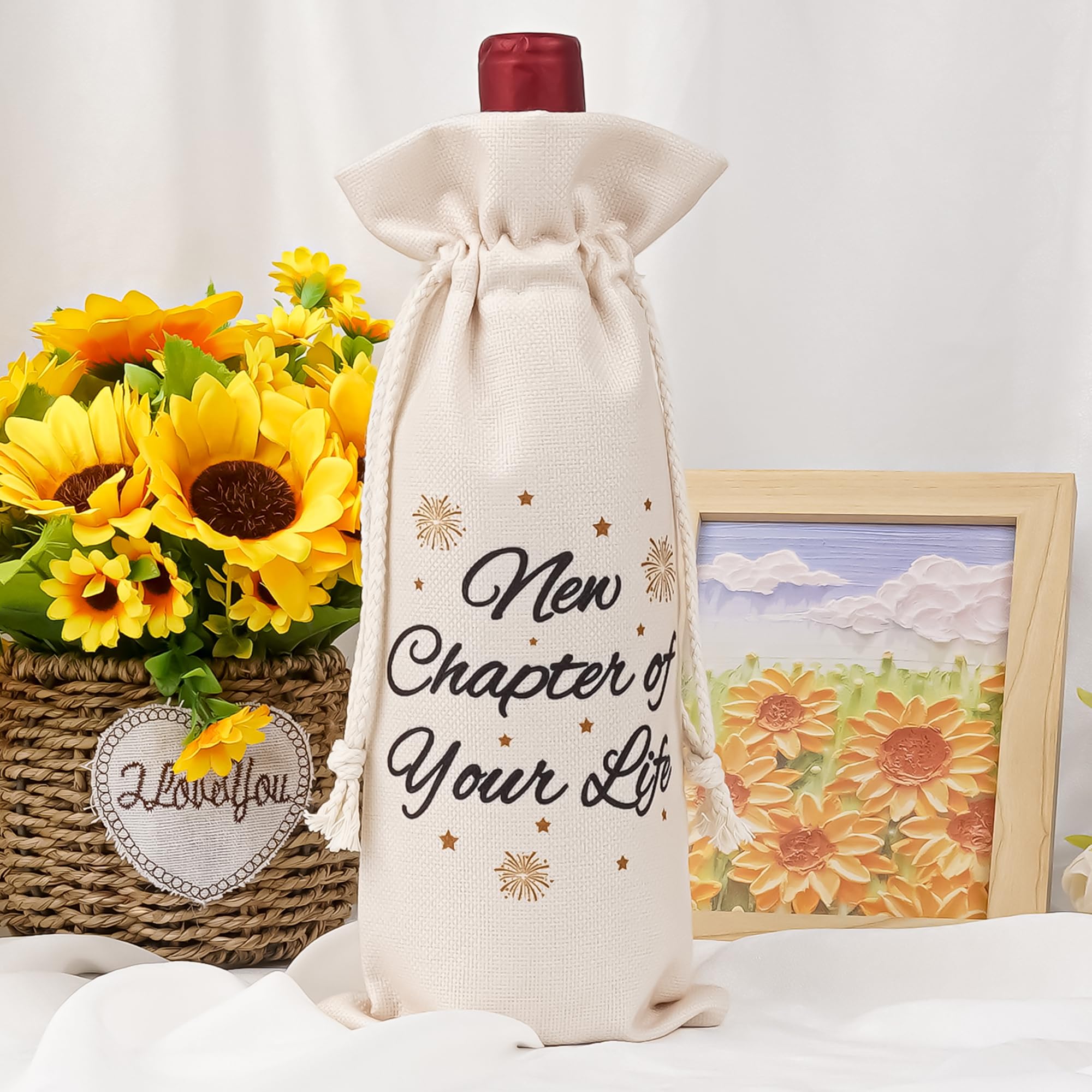 Divorce Gifts for Women Men - New Beginning Pairs Well With Freshly Signed Divorce Papers Wine Gift Bag, Break Up Congratulations for Friends Sisters Family Party Decorations Present Ideas