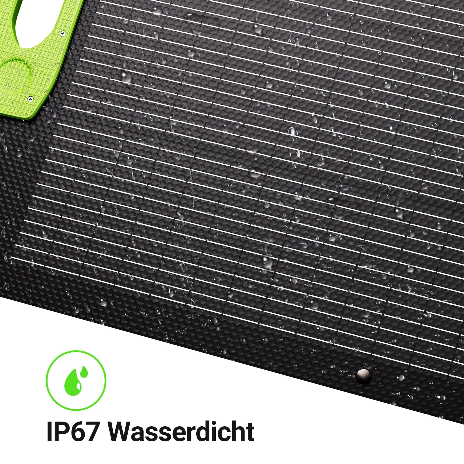 400W Solarpanel Faltbar, IP67 Wasserdicht mit Kickstand Tragbare Solarmodul, Für Camping, Wohnmobil, Tragbare Powerstation und Outdoor
