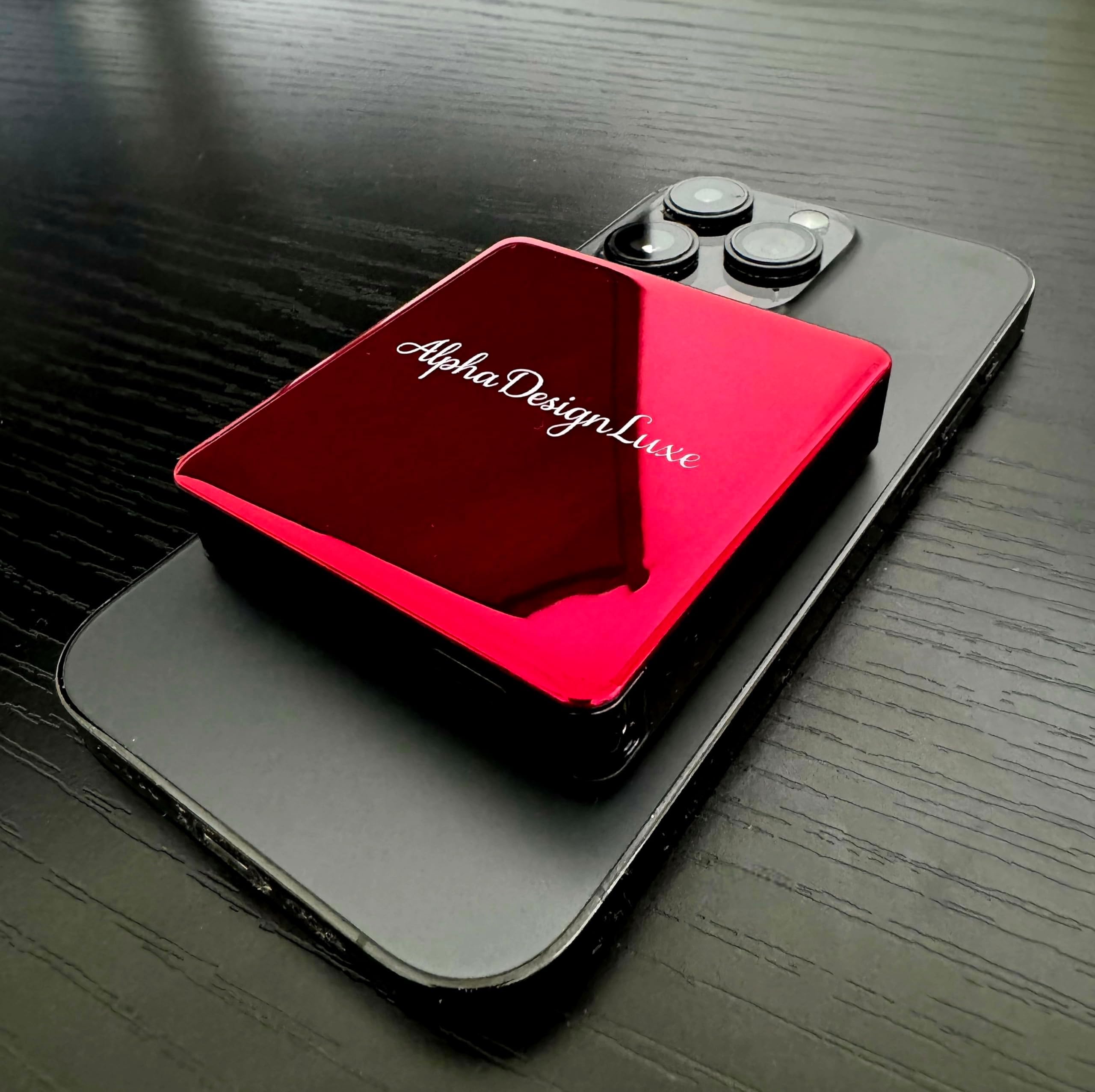 Latest 2024 Magnetic Power Bank Fast Charging 10000mAh Wireless Mag-Safe Charger Portable Battery Pack for Mobile Devices Cell Phones Smartphones iPhone Android Samsung (Red Hottie)