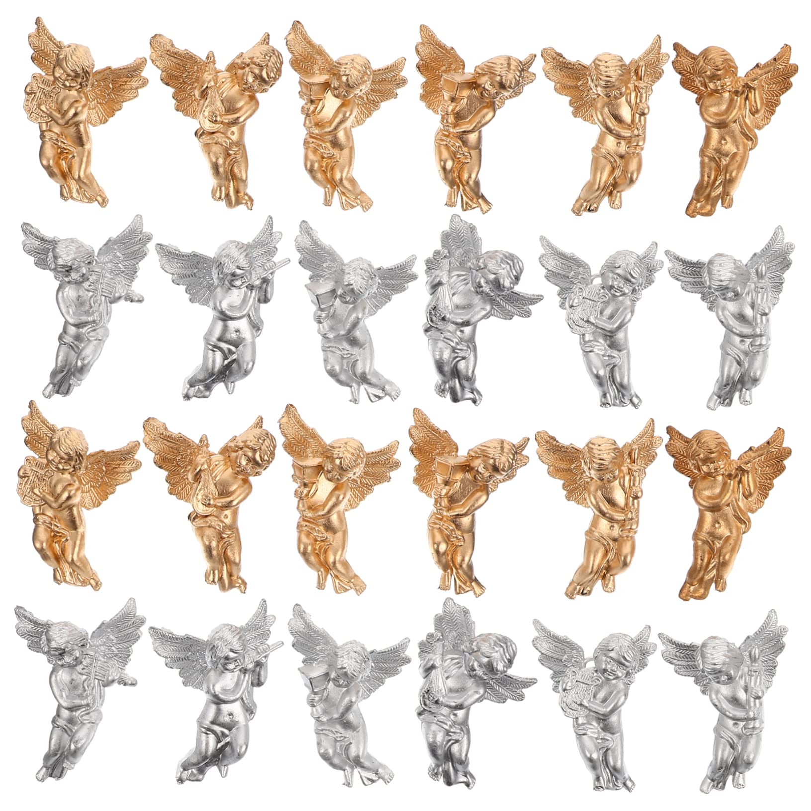 TOPBATHY 96 Piezas Colgante Ángel De Navidad Adorno Colgante Navideño Adornos De Navidad Ángel Colgante Adorno Colgante De Árbol De Ángel De Muñeca Decoración El Plastico