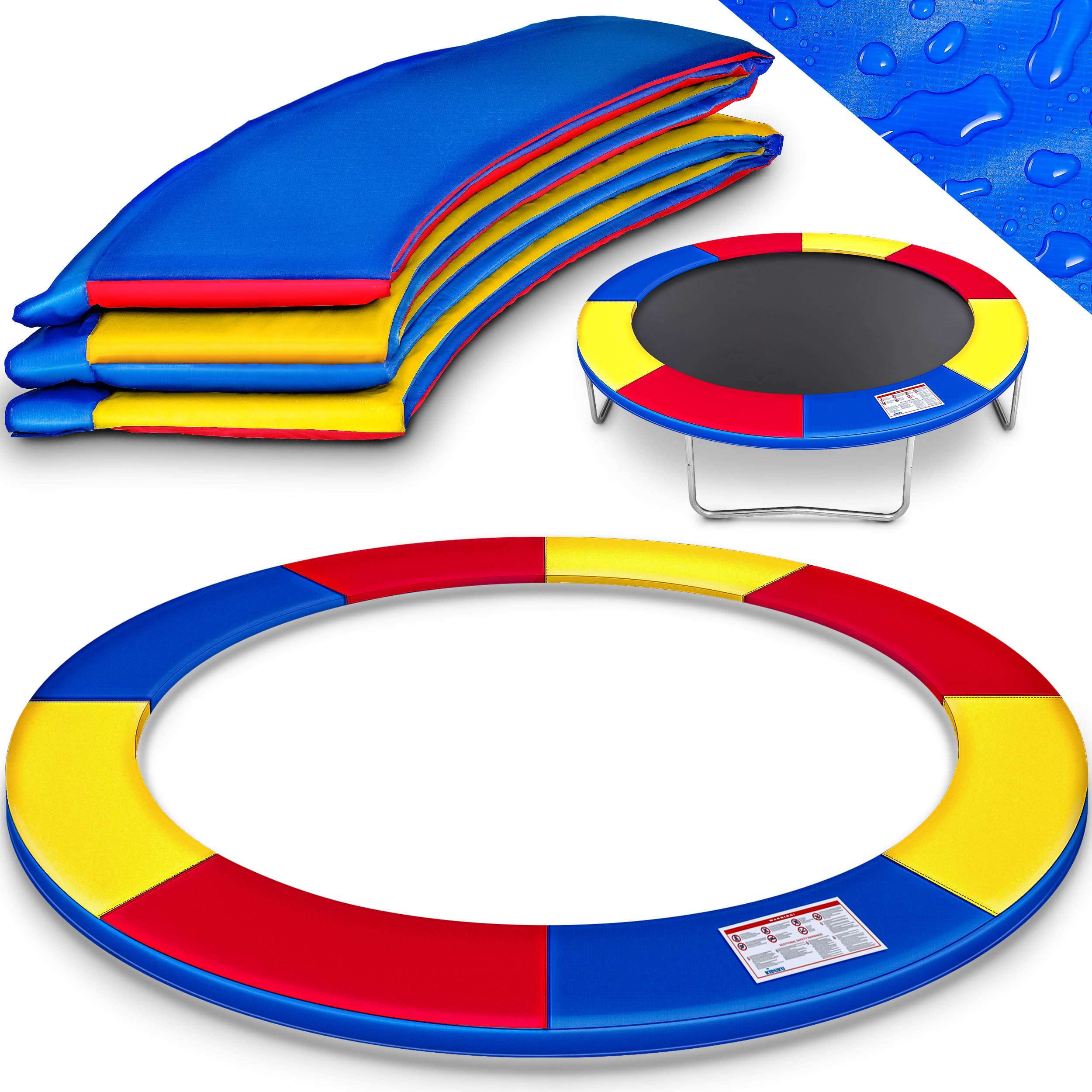 KIDUKU® Copertura Bordo Imbottitura Protettiva per Cornice Trampolino Bordo Protezione Elastico Giardino 244 305 366 427 cm