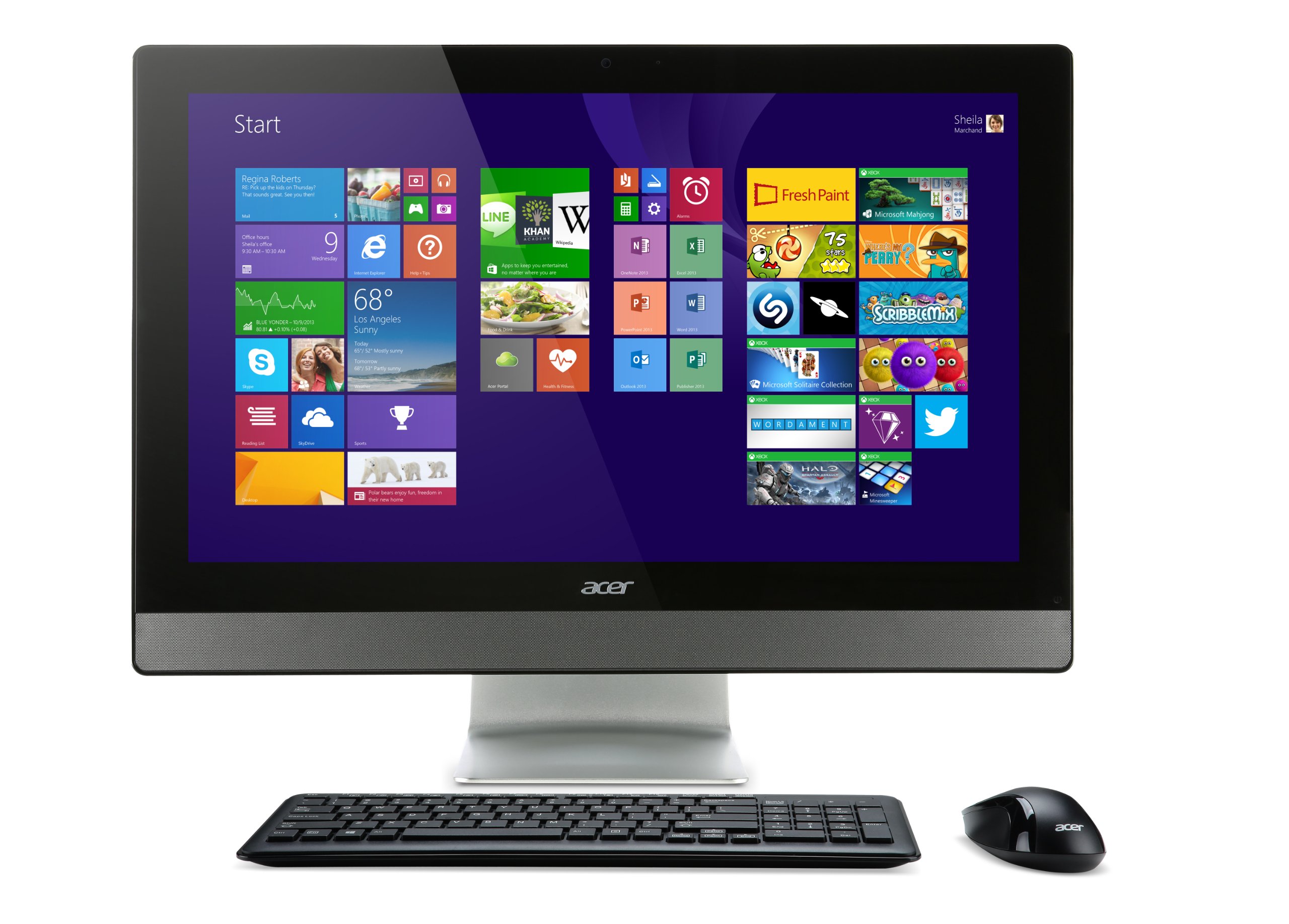 Acer Aspire AZ3-615-UR1A 23-Inch Full HD All-in-One Desktop