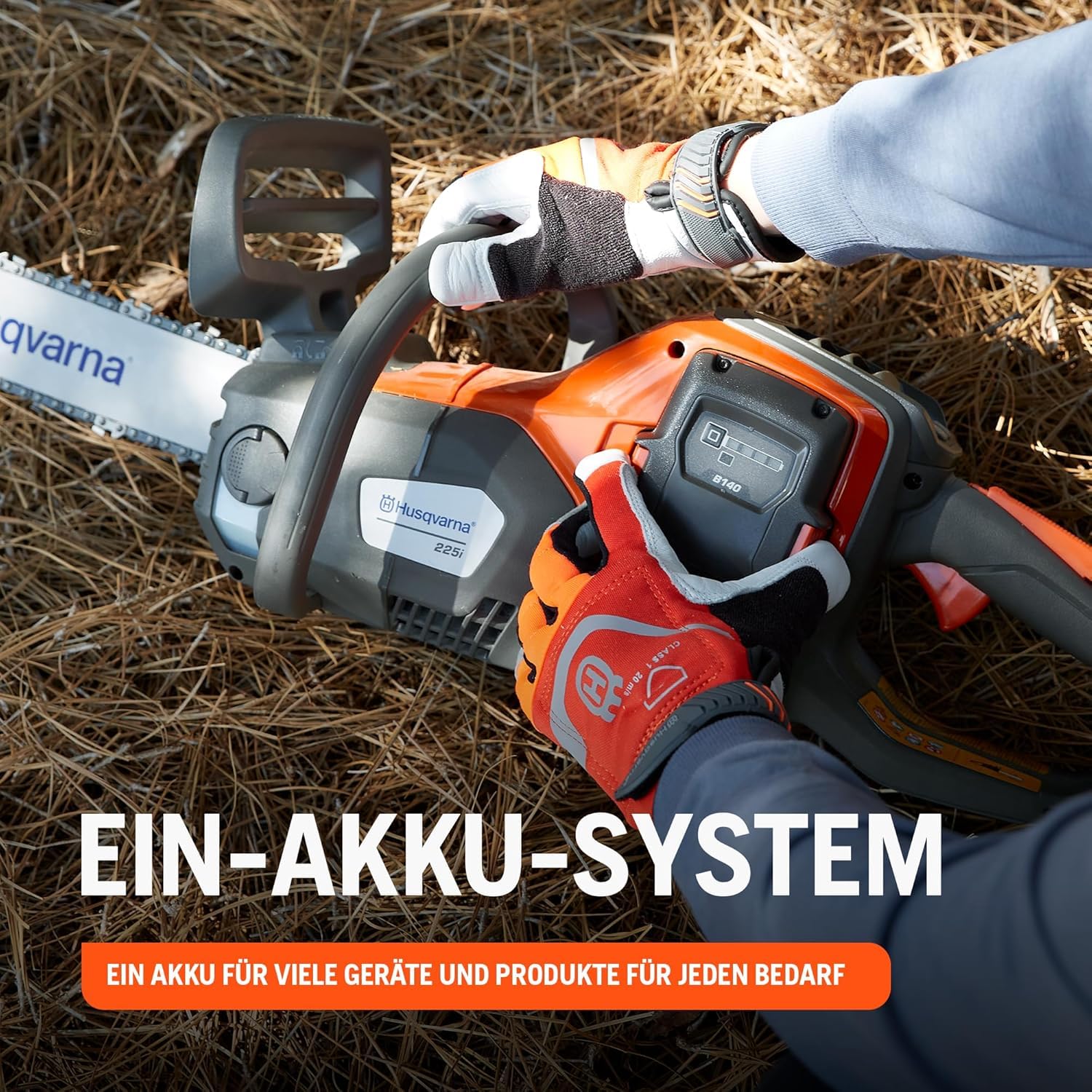 Husqvarna 225i Akku-Kettensäge exkl. 36V Akku und Ladegerät - Leicht, kabellos, leise, 12″ Schiene, 20 m/s Kettengeschwindigkeit, ideal für Baumschnitt und Gartenpflege