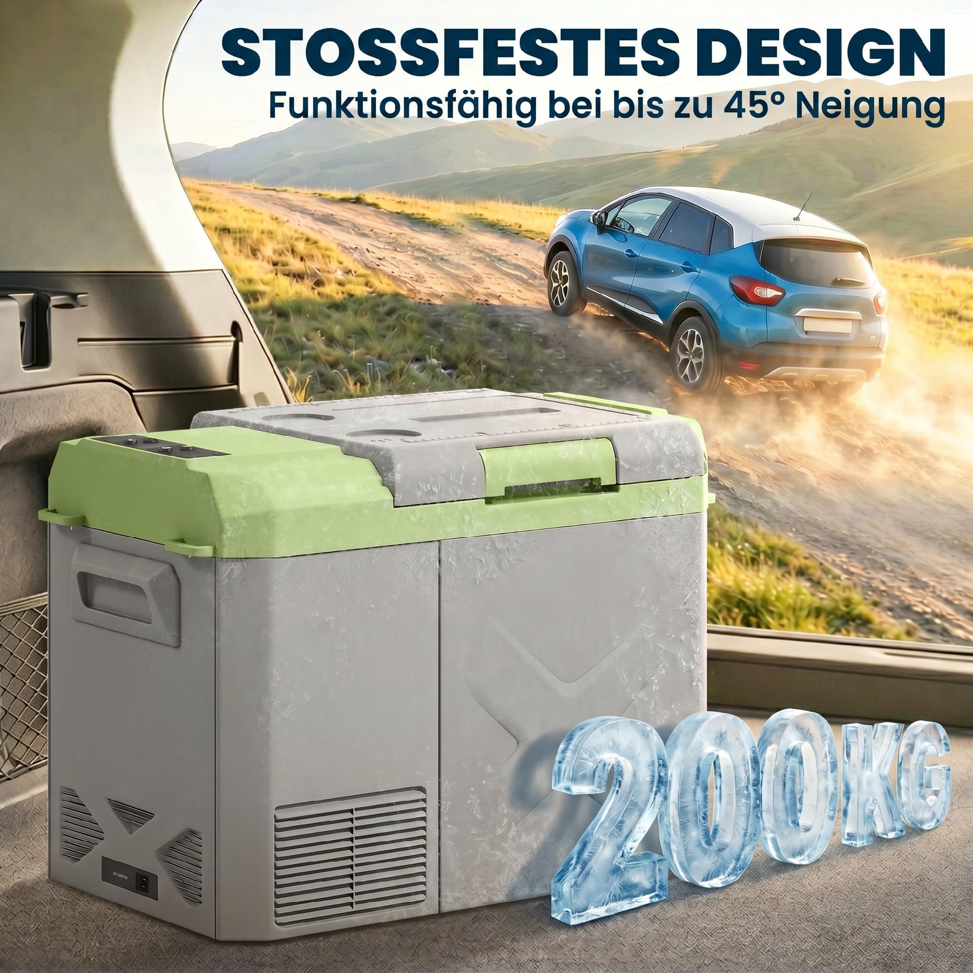 Kompresorowa lodówka elektryczna 24,2L z funkcją chłodzenia