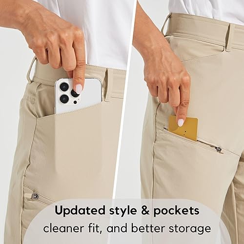 Miniatura 3 de Willit Pantalones cortos para mujer, 13 pulgadas, para golf, senderismo, largos, hasta la rodilla, de secado rápido, resistentes al agua, casual,