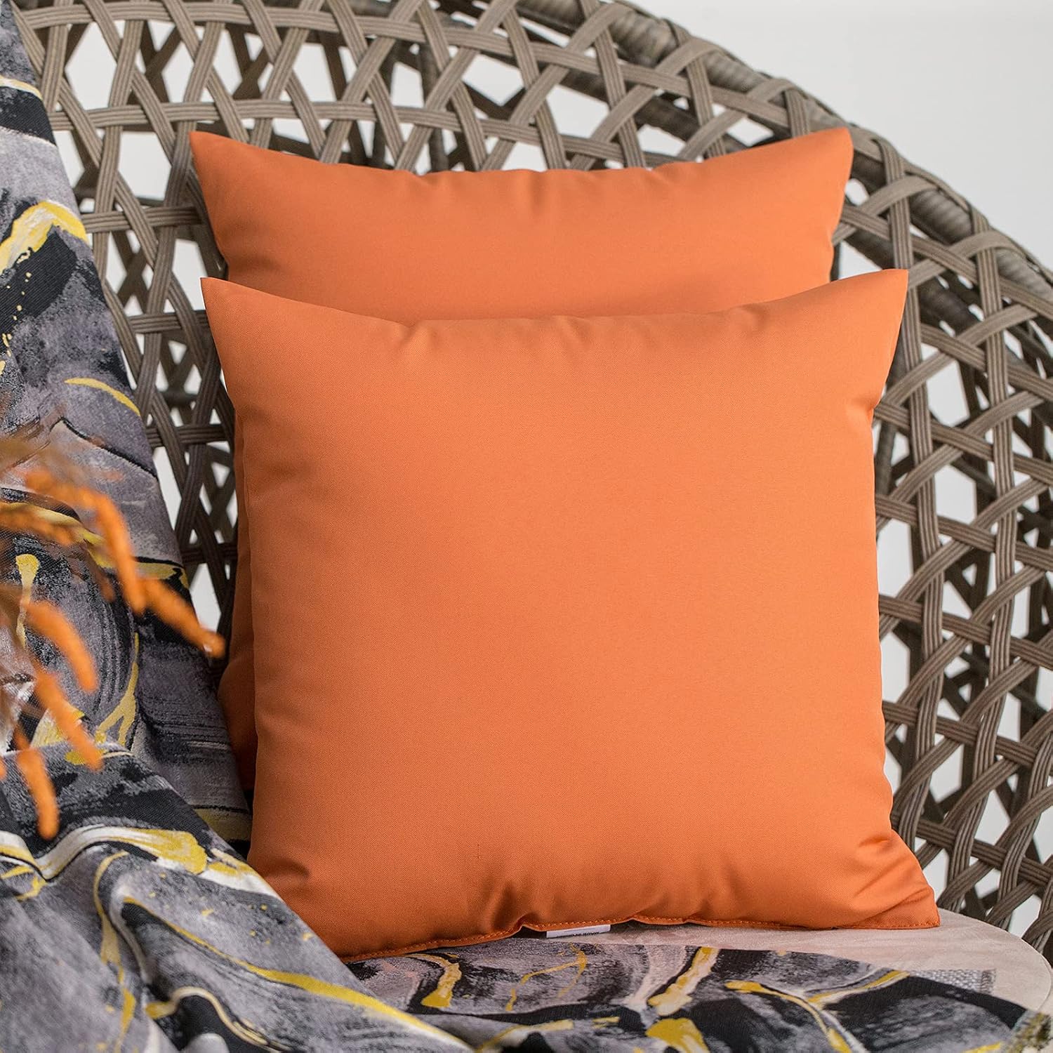 JMGBird Outside Pillows Patio Pillows Outdoor Throw Pillow with Insert image 5