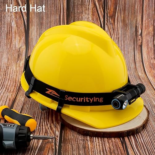 Miniatura 3 de SecurityIng Linterna frontal LED recargable, 1130 lúmenes súper brillante con 9 modos, impermeable, portátil, duradera, carga magnética, linterna de