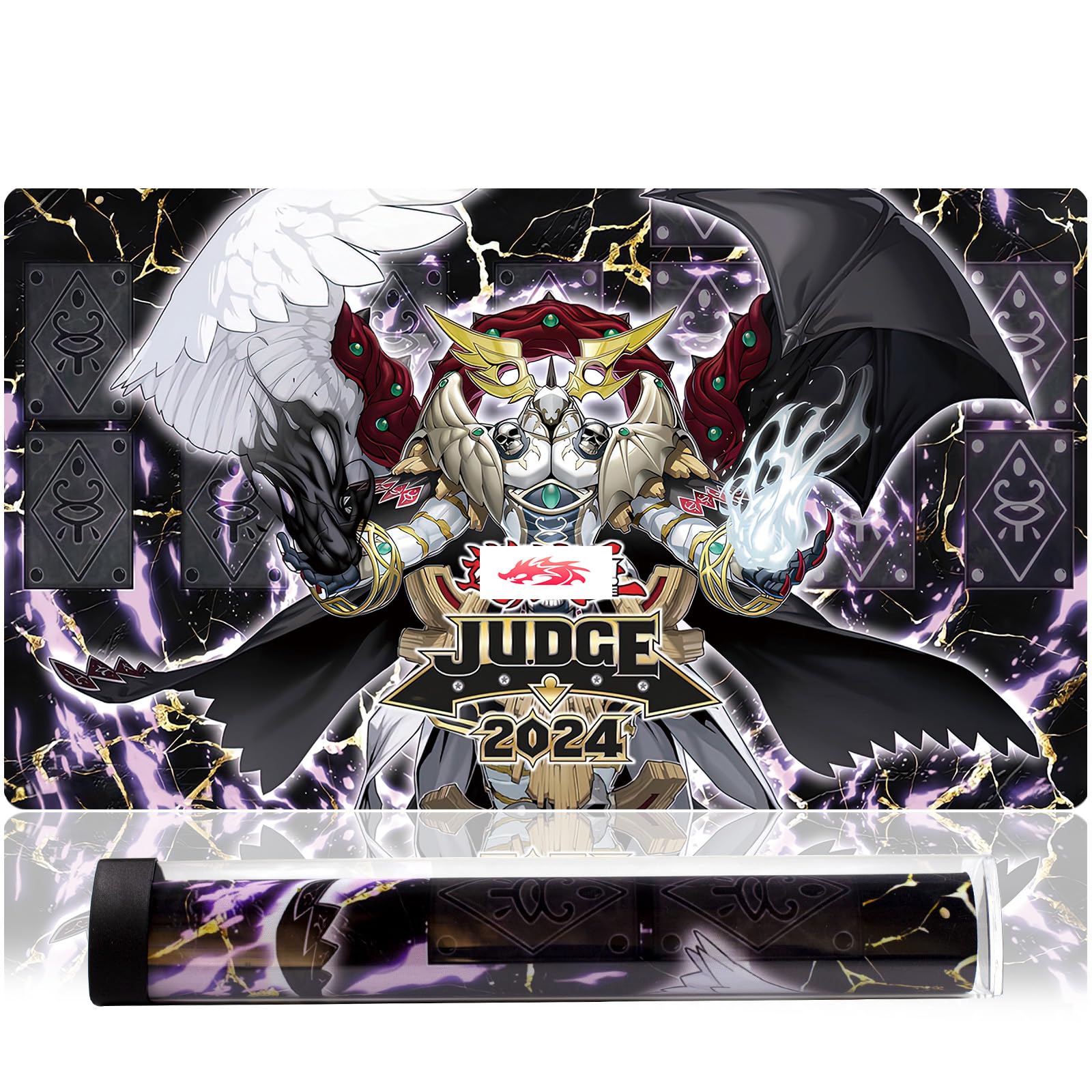 sabermaster ygo ChaosAngel playmat Card Rubber Mat Duel Mat Gaming Competition Pad Mat Card Binder Deck 23.6x13.7in