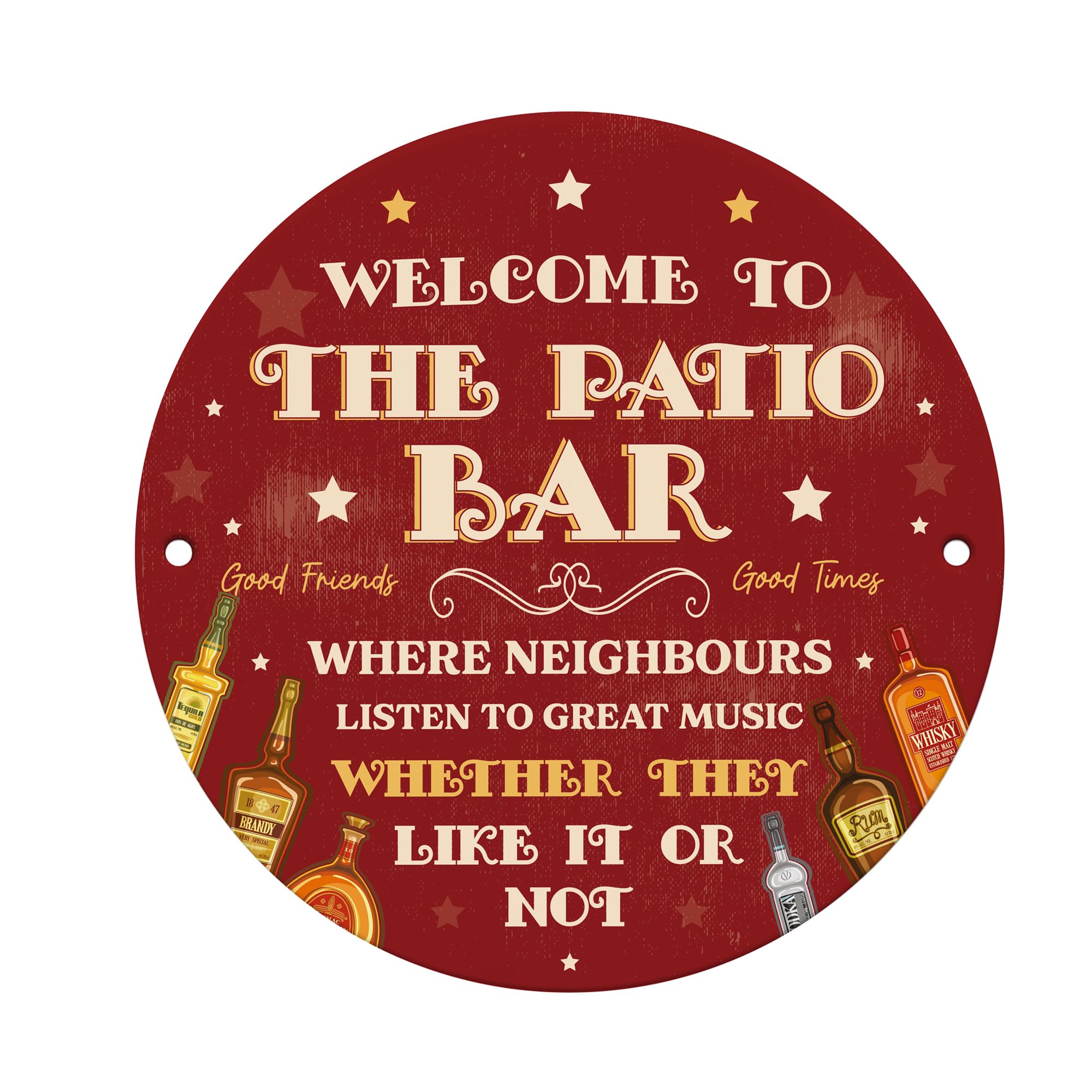 Red Ocean Humour Sign Funny Bar Sign Welcome To The Patio Bar Funny Novelty Home Bar Decor Gift For Men Women Bar Signs And Plaques
